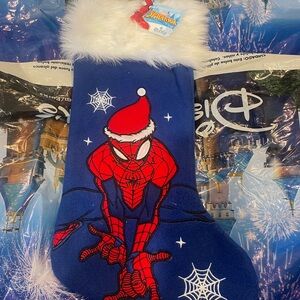 Disney Blue and Red Spider-Man Holiday Stocking